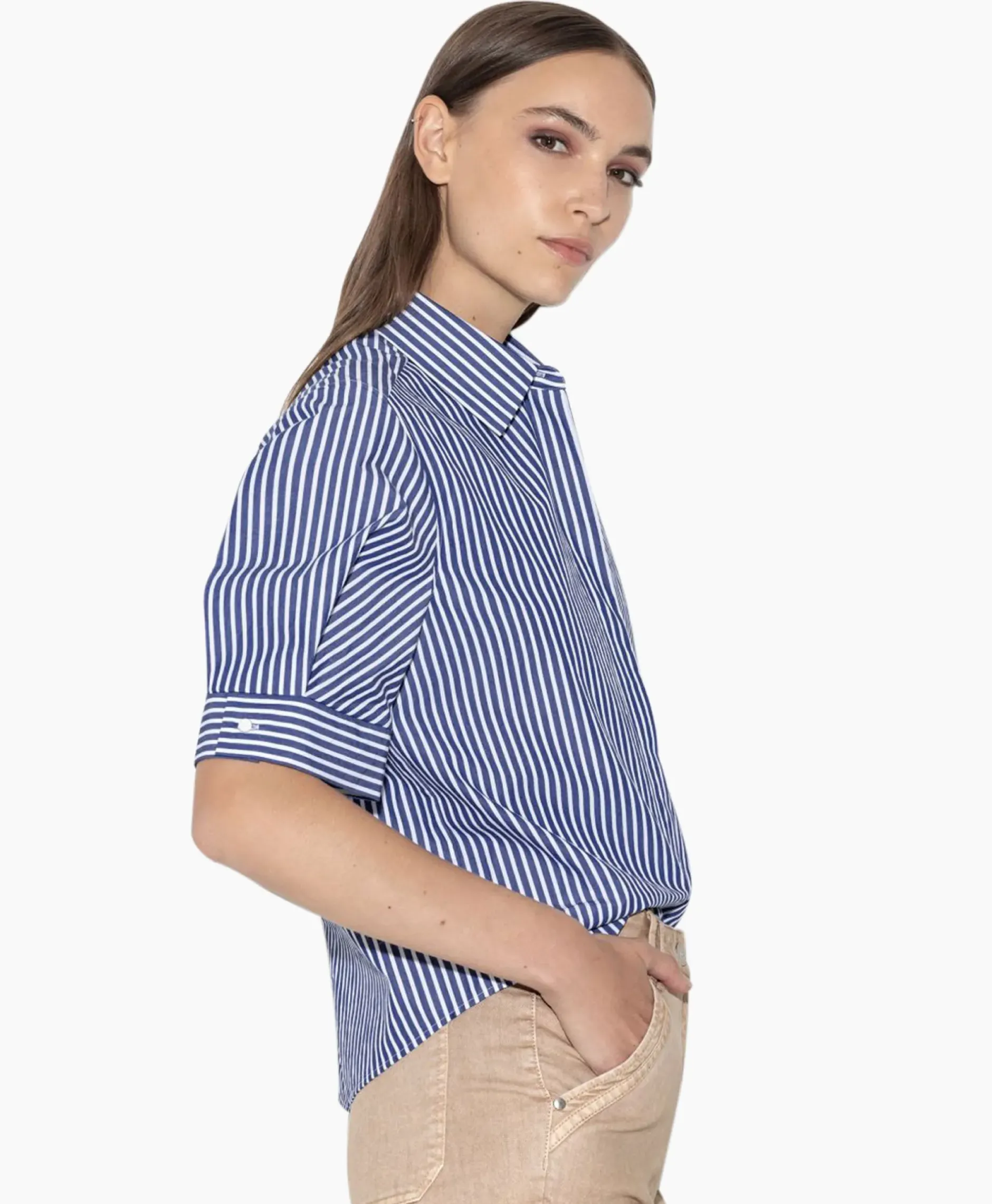 Blouse 298431/3614-0 Wit^Luisa Cerano Clearance