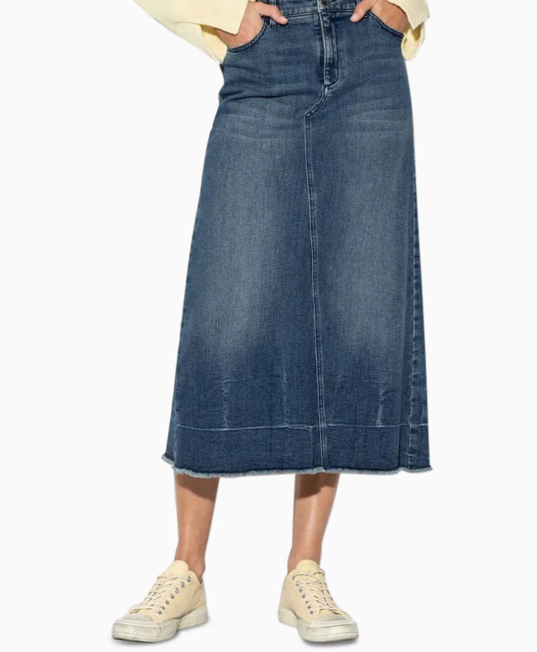 Midi Rok 598227/3388-0 Donker Blauw^Luisa Cerano Online