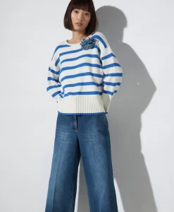 Pullover 178249/5856-0 Blauw^Luisa Cerano Clearance