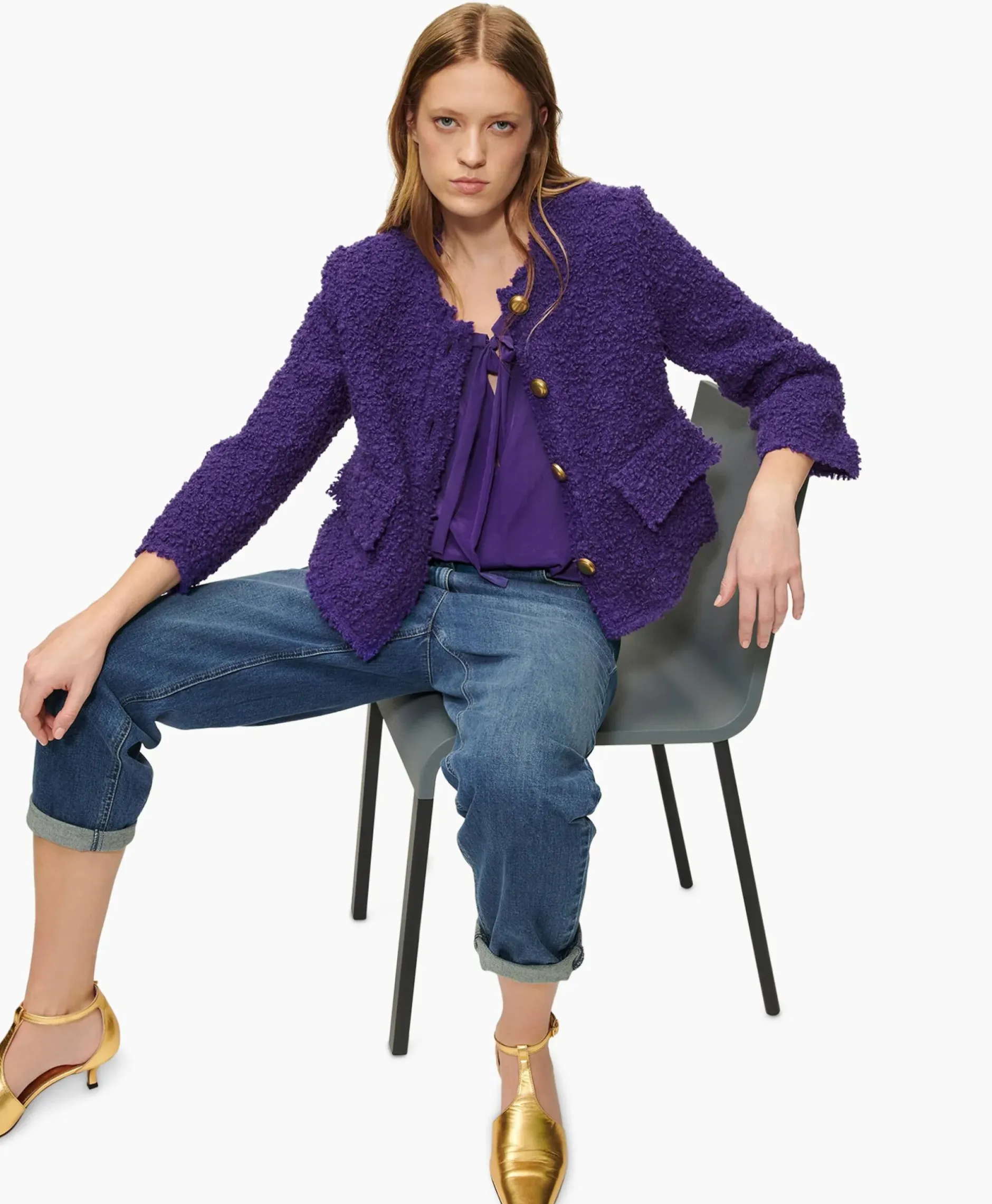 Sweater 488359/3524-0 Paars^Luisa Cerano Online