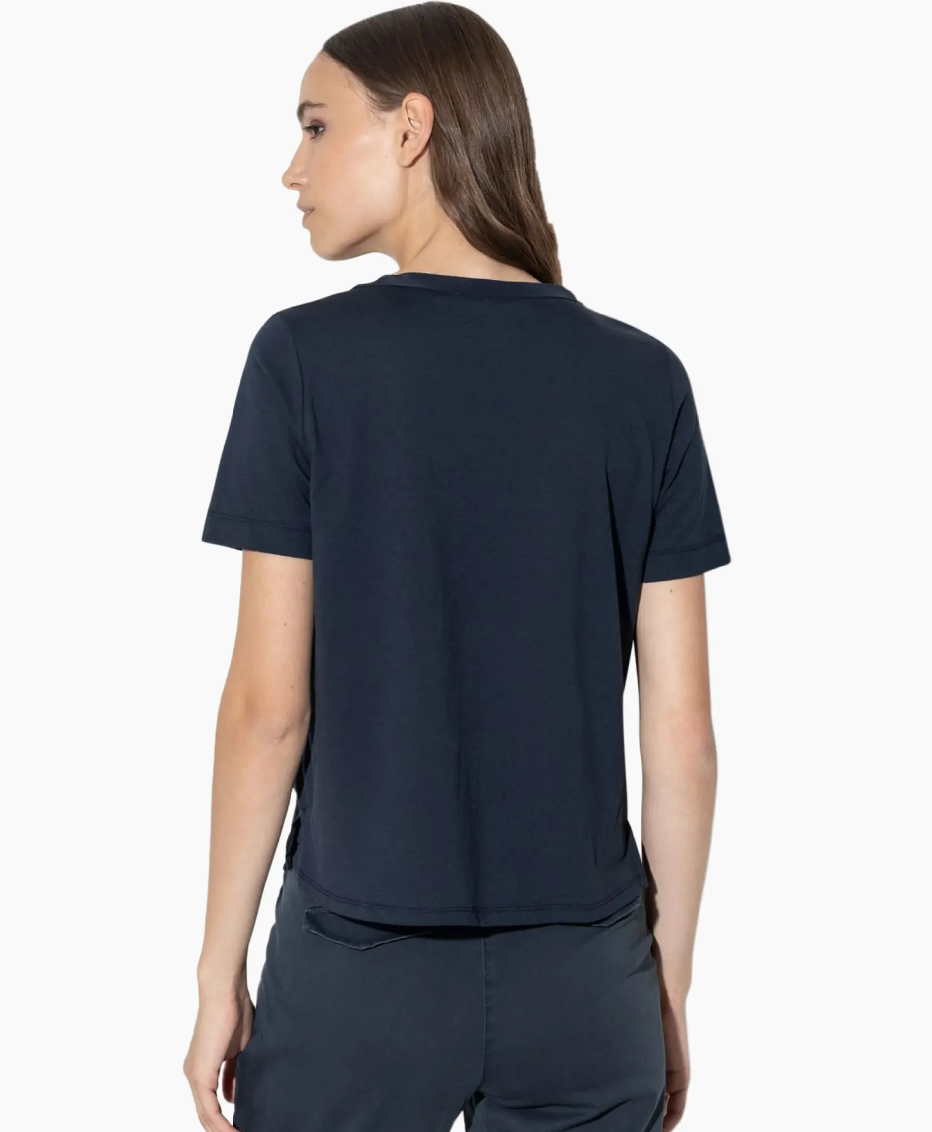 T-Shirt Korte Mouw 398117/7600-0 Donker Blauw^Luisa Cerano Hot