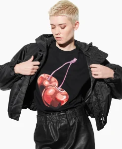 T-Shirt Korte Mouw 398104/7799-0 Zwart Dessin^Luisa Cerano Online