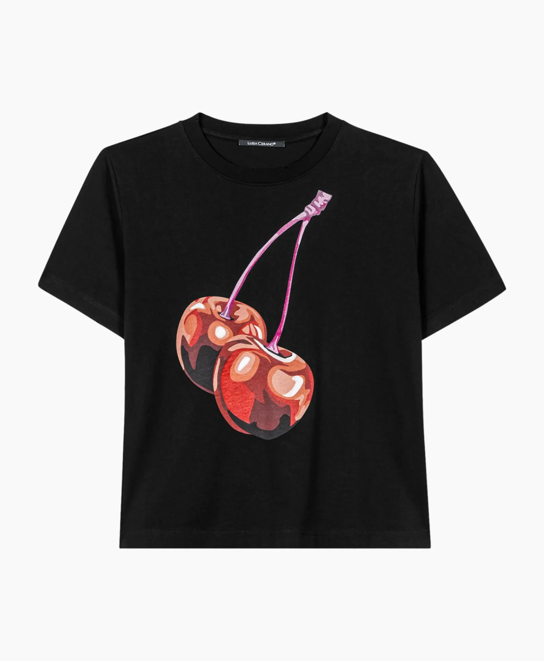 T-Shirt Korte Mouw 398104/7799-0 Zwart Dessin^Luisa Cerano Online