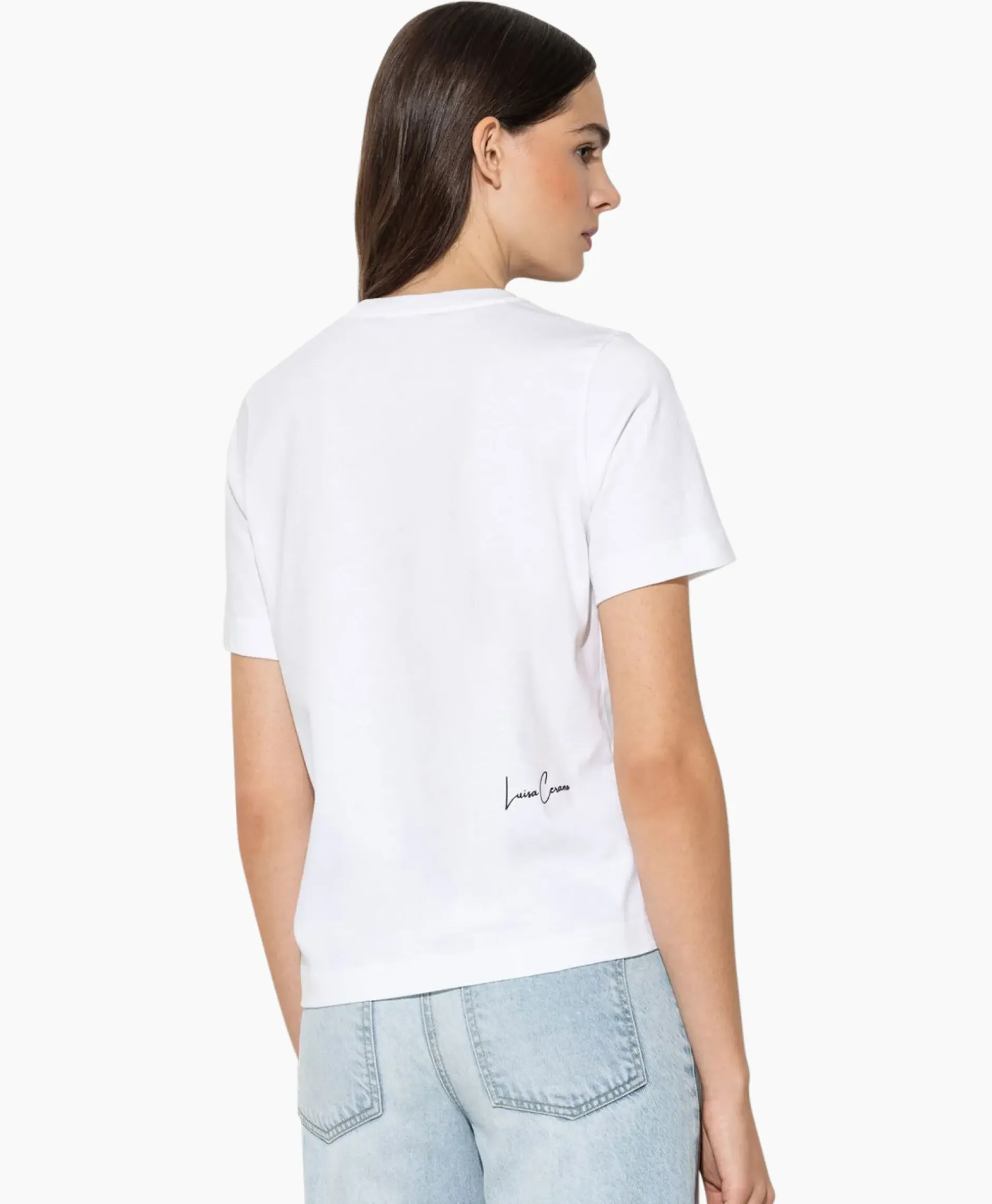 T-Shirt 398157/7799-0 Wit^Luisa Cerano