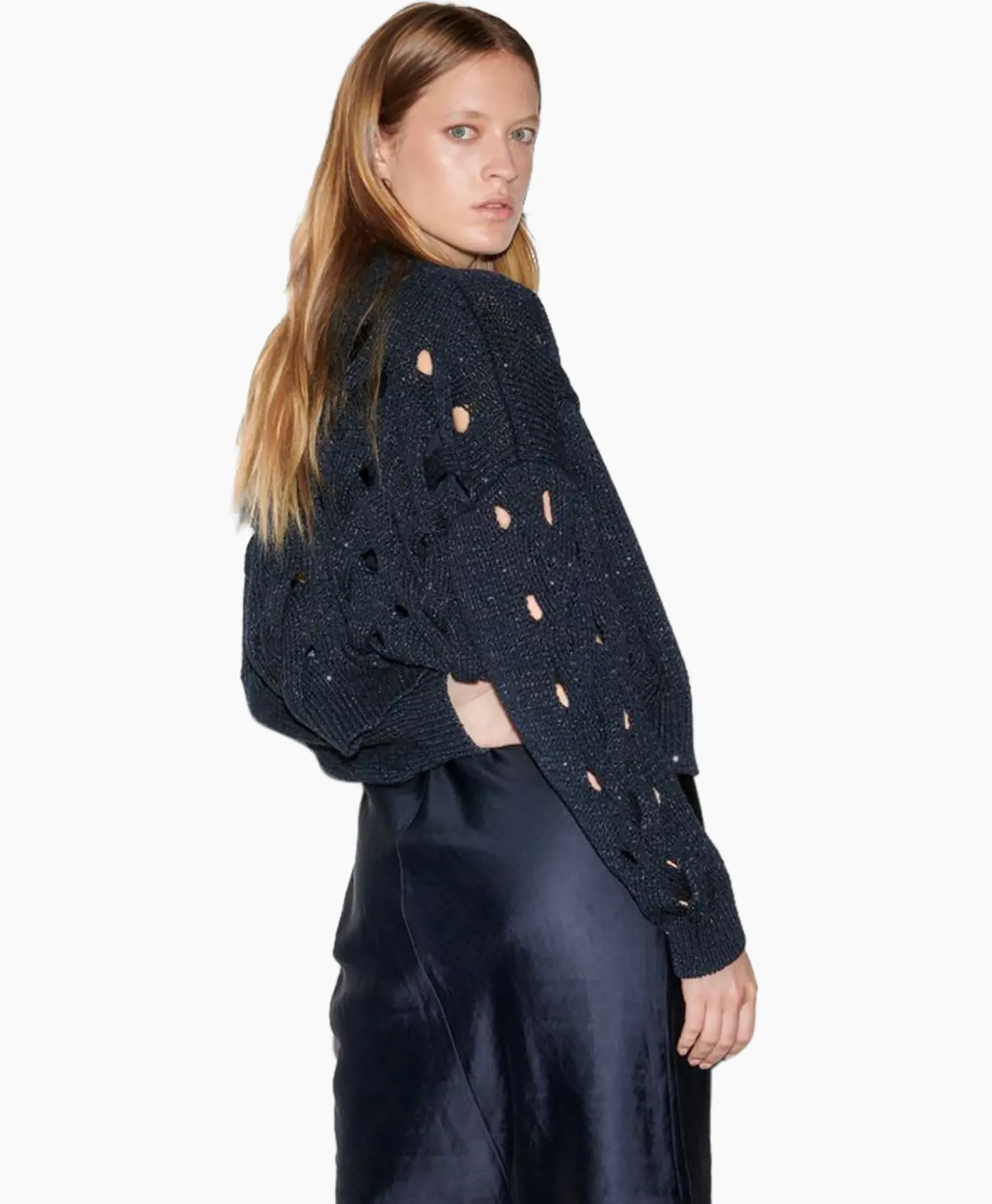 Vest 498220/5894-0 Donker Blauw^Luisa Cerano New