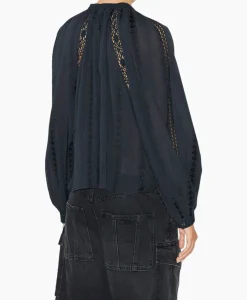 Marant Etoile Blouse Janelle-Ga Zwart^Marant Étoile