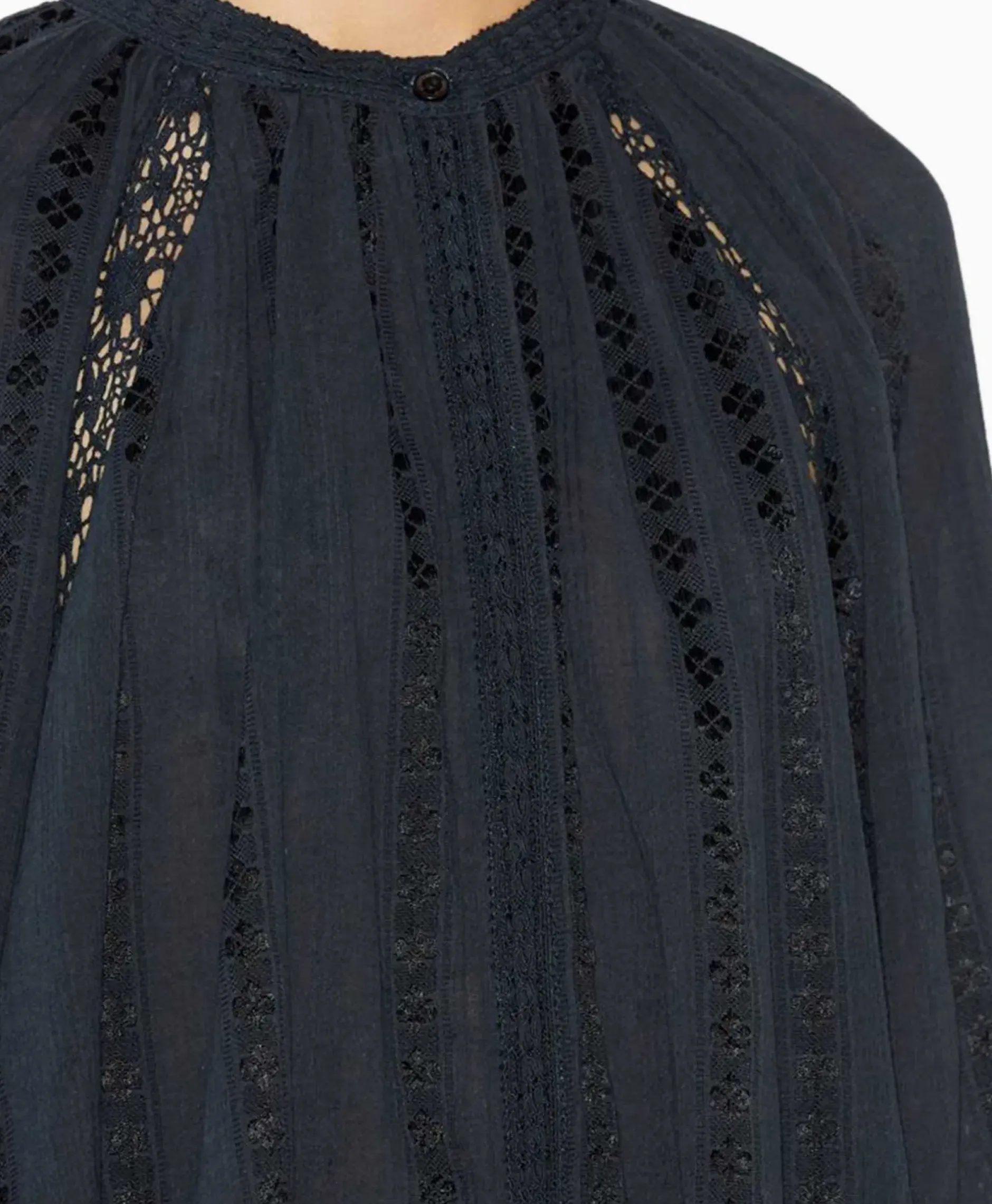 Marant Etoile Blouse Janelle-Ga Zwart^Marant Étoile