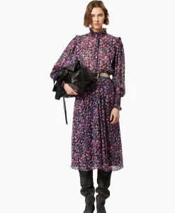 Marant Etoile Maxi Jurk Galoa-Ga Blauw^Marant Étoile Clearance