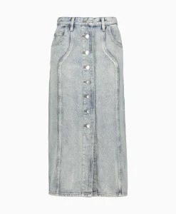 Marant Etoile Midi Rok Vandy-Ga Blauw^Marant Étoile Discount
