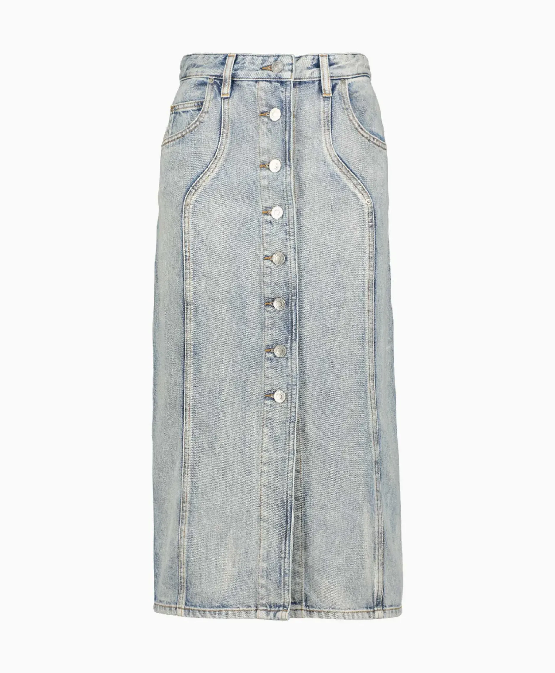Marant Etoile Midi Rok Vandy-Ga Blauw^Marant Étoile Discount