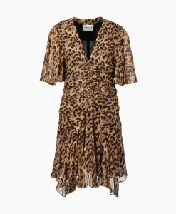 Marant Etoile Mini Jurk Vivienne-Gc Oker^Marant Étoile Sale