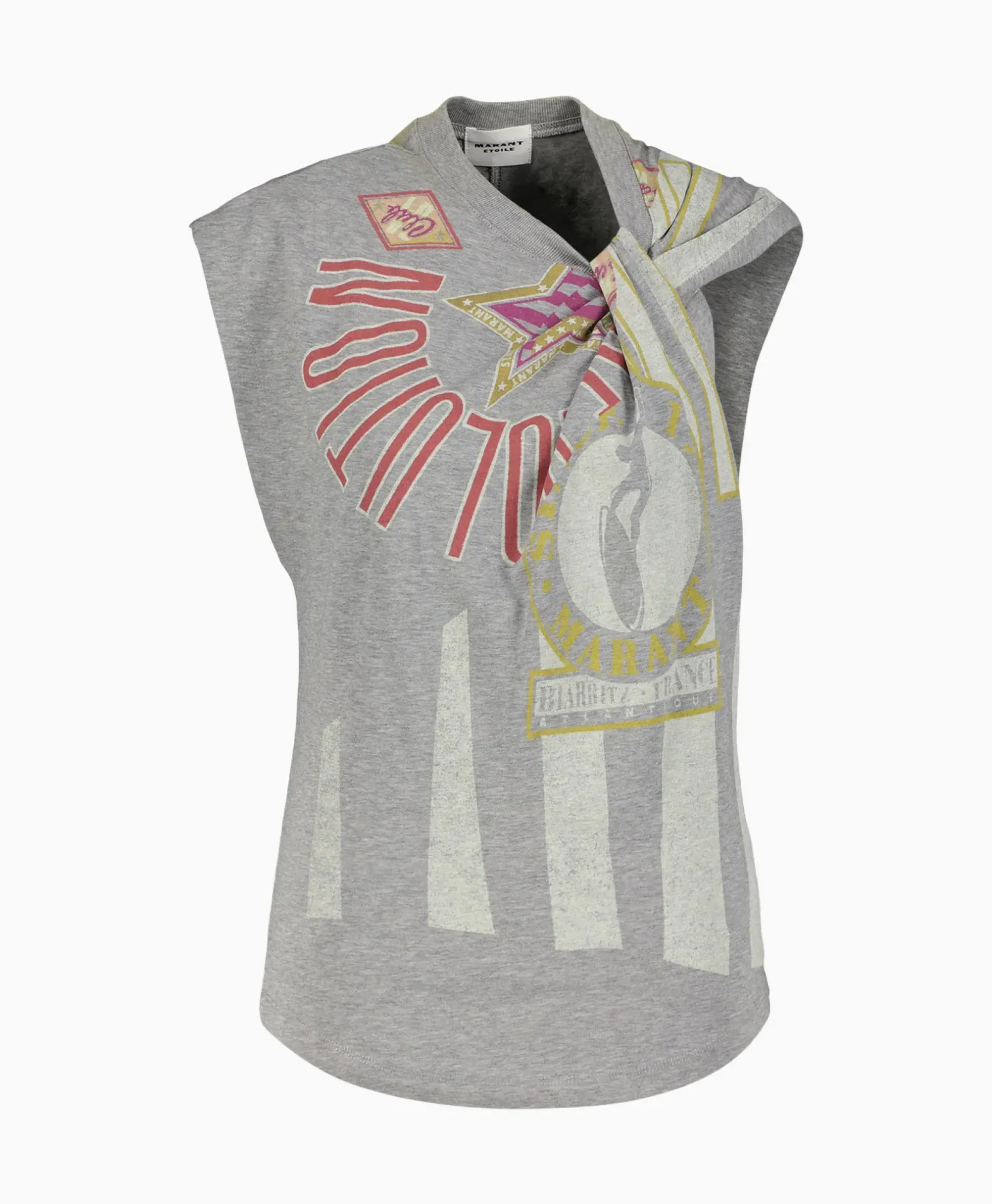 Marant Etoile T-Shirt Korte Mouw Nayda-Gb Grijs^Marant Étoile