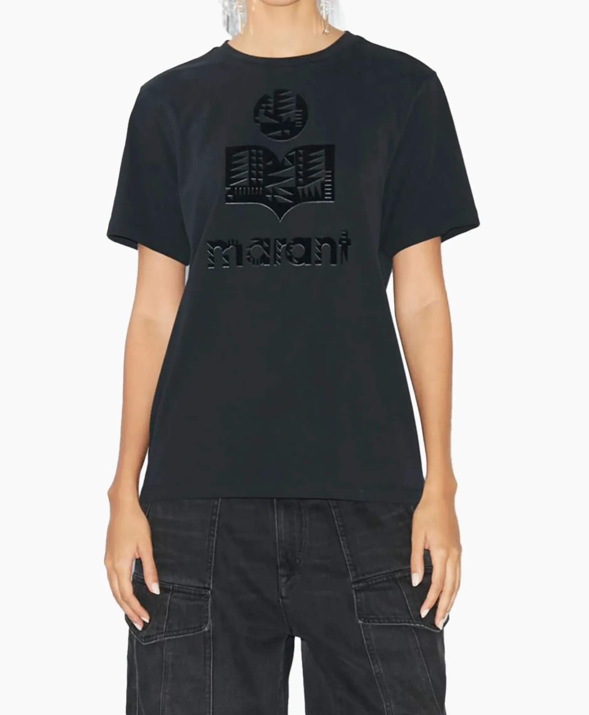 Marant Etoile T-Shirt Korte Mouw Zewel-Ga Zwart^Marant Étoile Sale