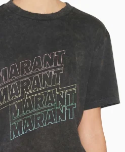 Marant Etoile T-Shirt Korte Mouw Ziliani-Ga Zwart^Marant Étoile Discount
