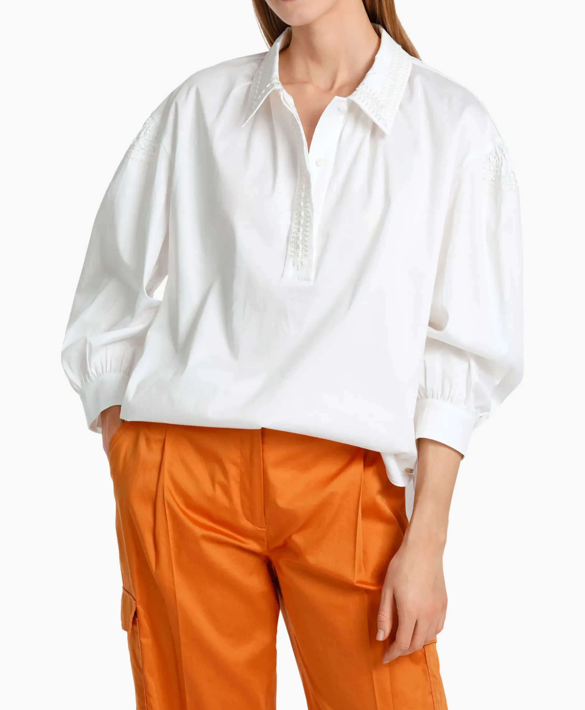Blouse Wc 51.43 W79 Wit^Marccain Collectie Outlet