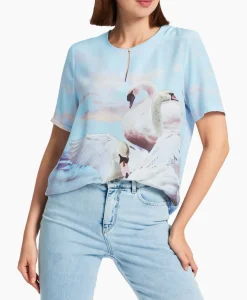 Blouse Wc 55.07 J08 Licht Blauw^Marccain Collectie New