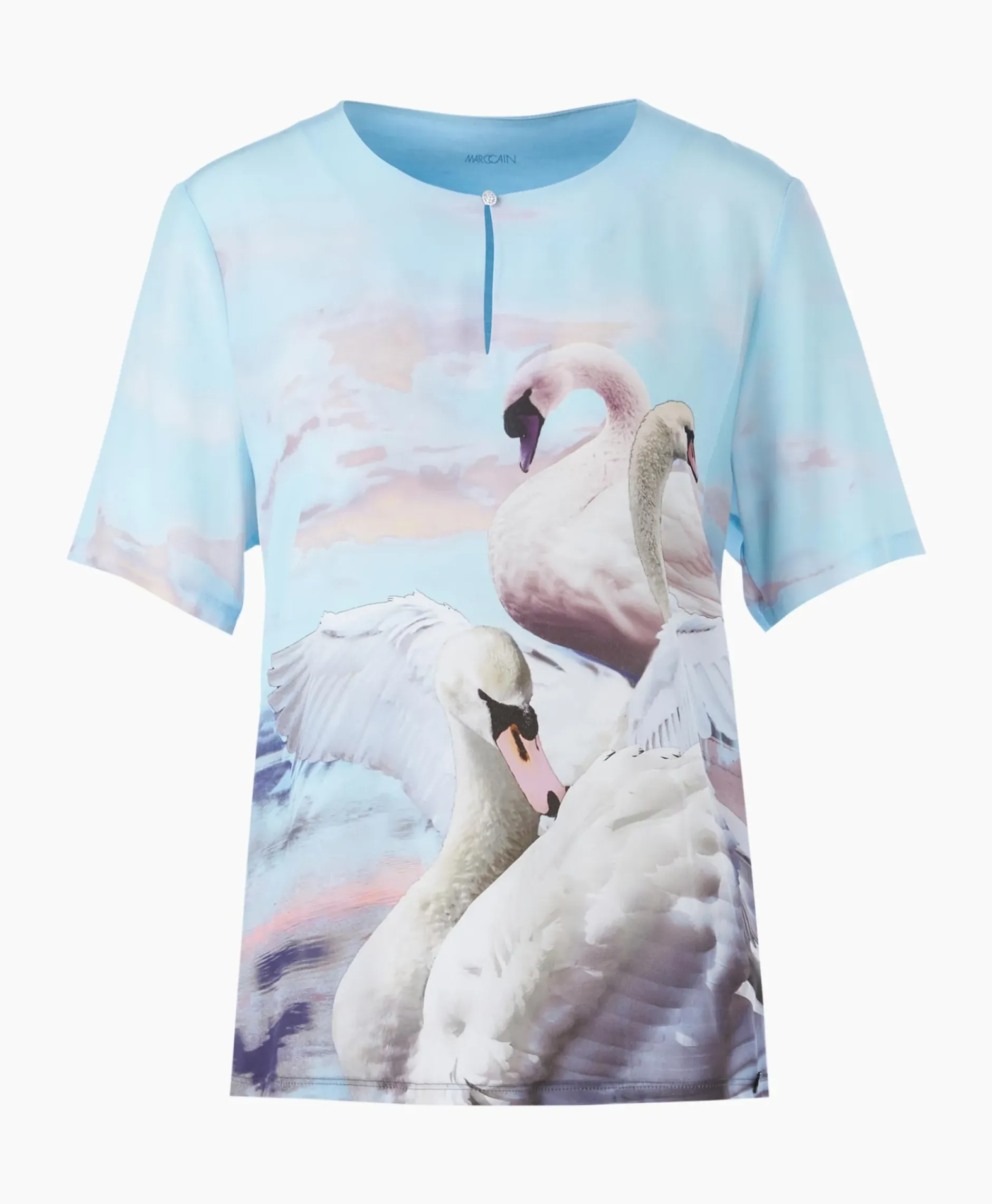Blouse Wc 55.07 J08 Licht Blauw^Marccain Collectie New