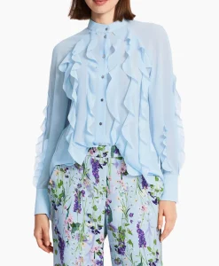 Blouse Wc 51.27 W44 Licht Blauw^Marccain Collectie Hot