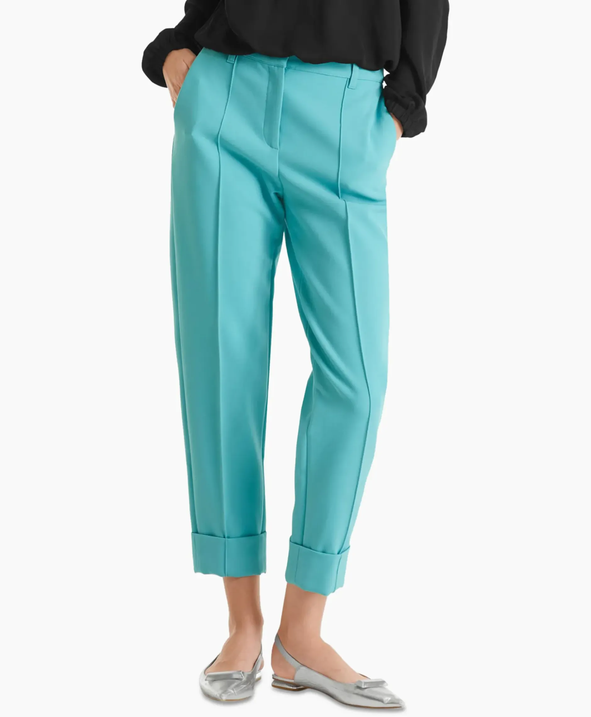 Broek Wc 81.13 W22 Turquoise^Marccain Collectie Hot