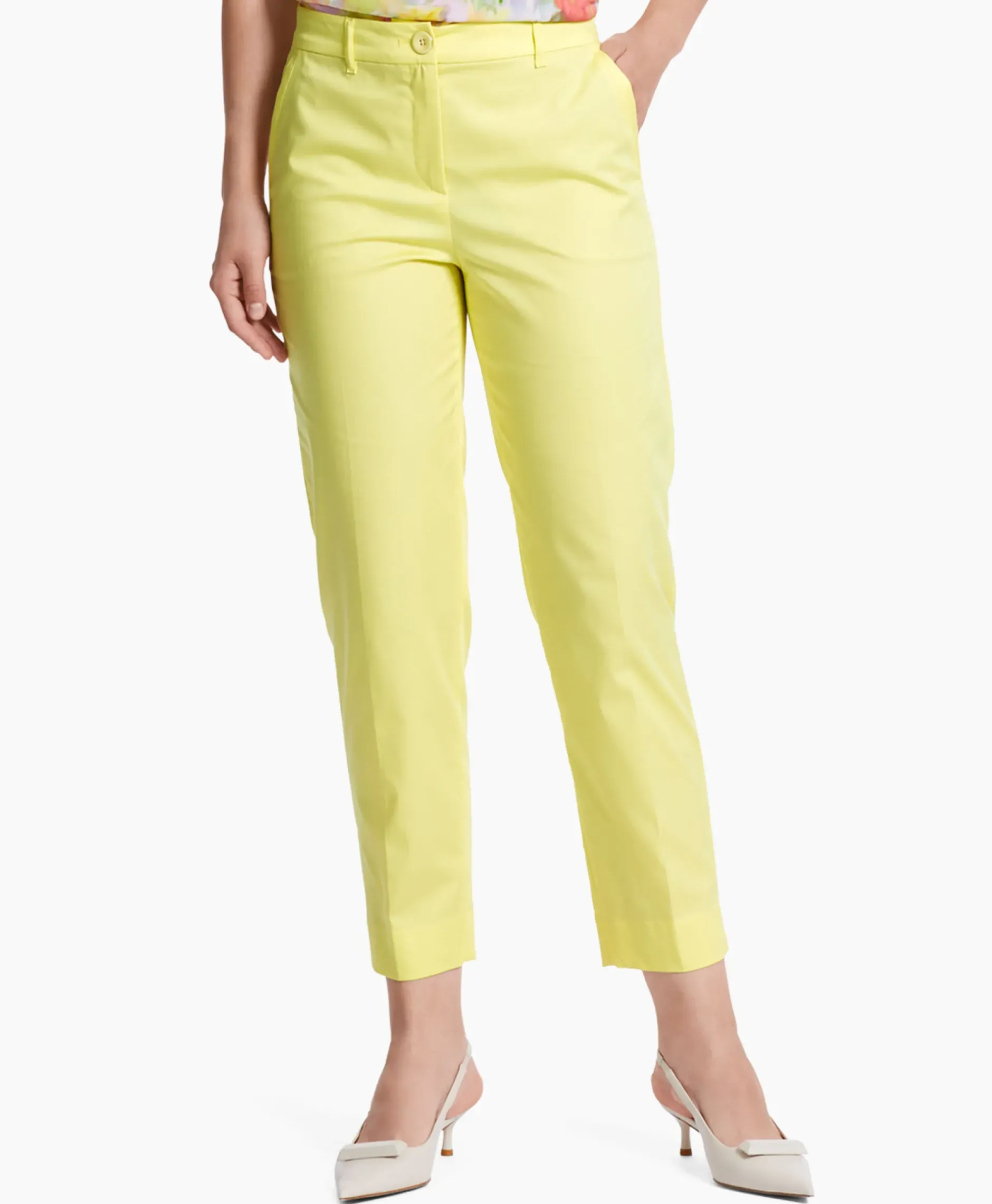 Broek Wc 81.31 W45 Midden Geel^Marccain Collectie Discount