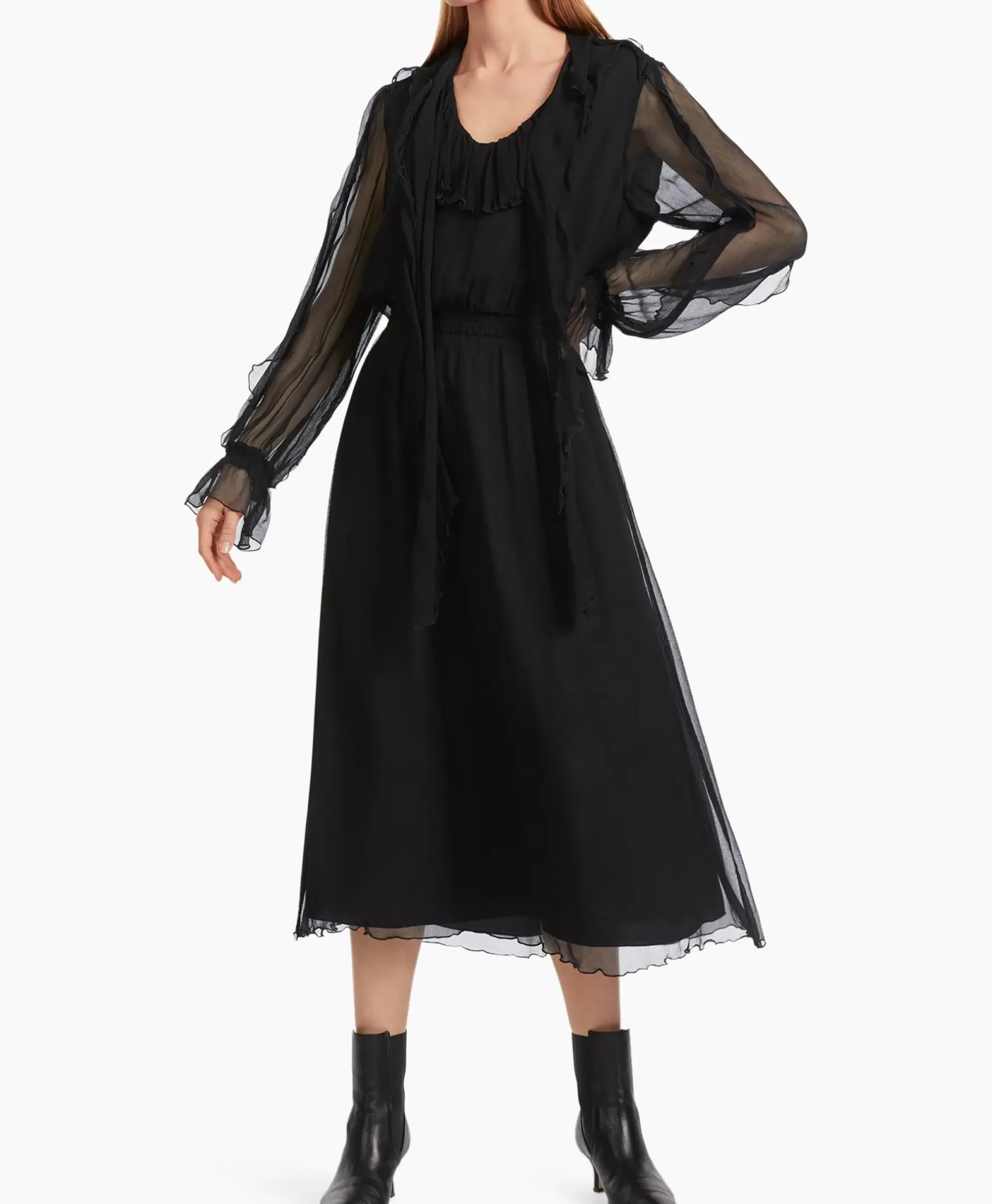 Jurk Vc 21.19 W51 Zwart^Marccain Collectie Sale
