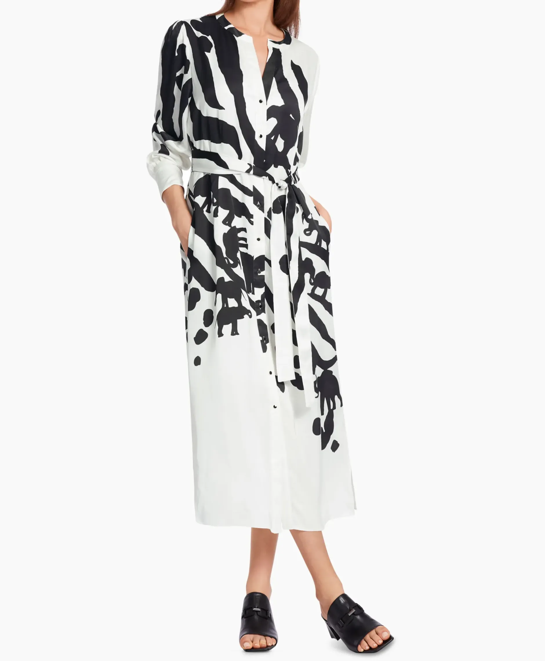 Jurk Wc 21.05 W14 Print + 2 Kleurig^Marccain Collectie Clearance