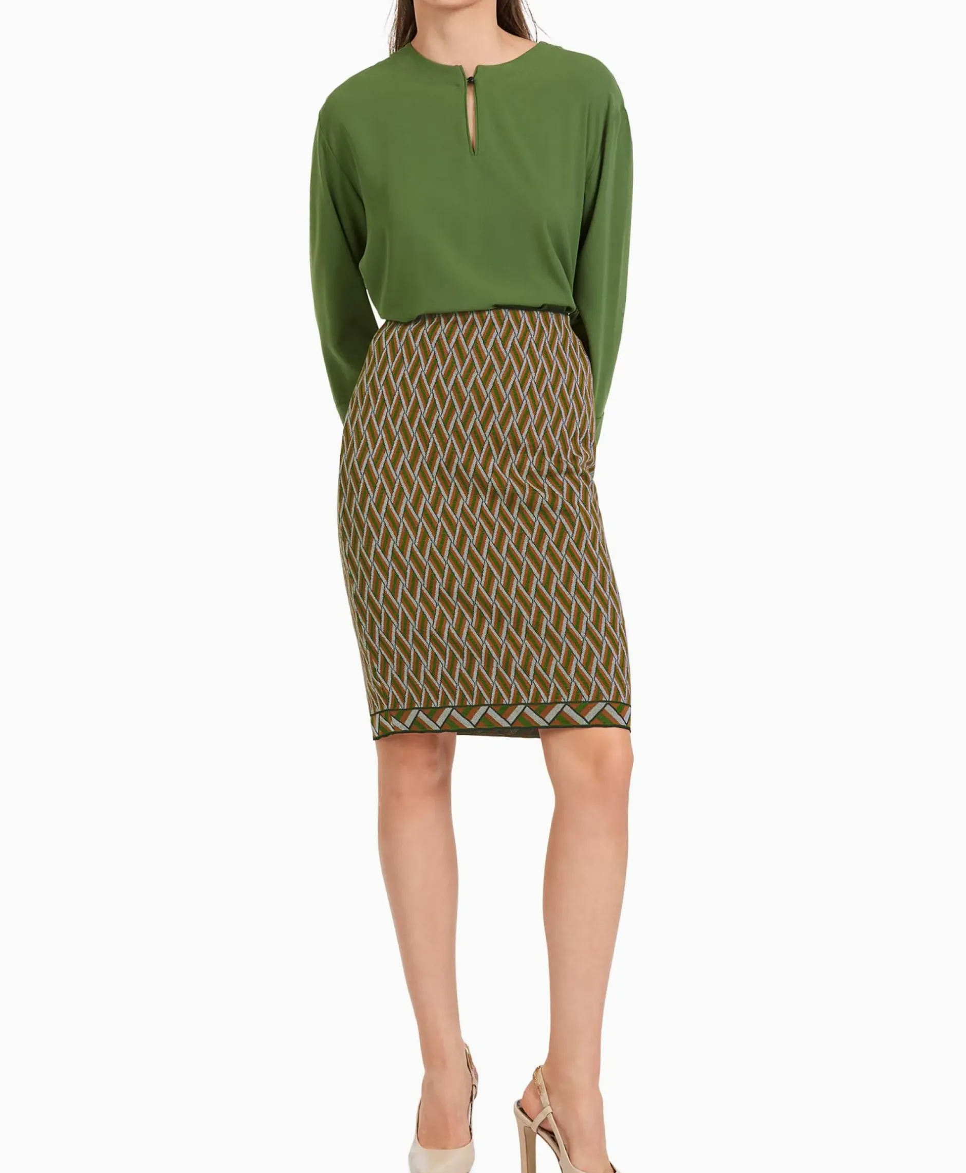 Rok Vc 71.14 M36 Groen^Marccain Collectie Best