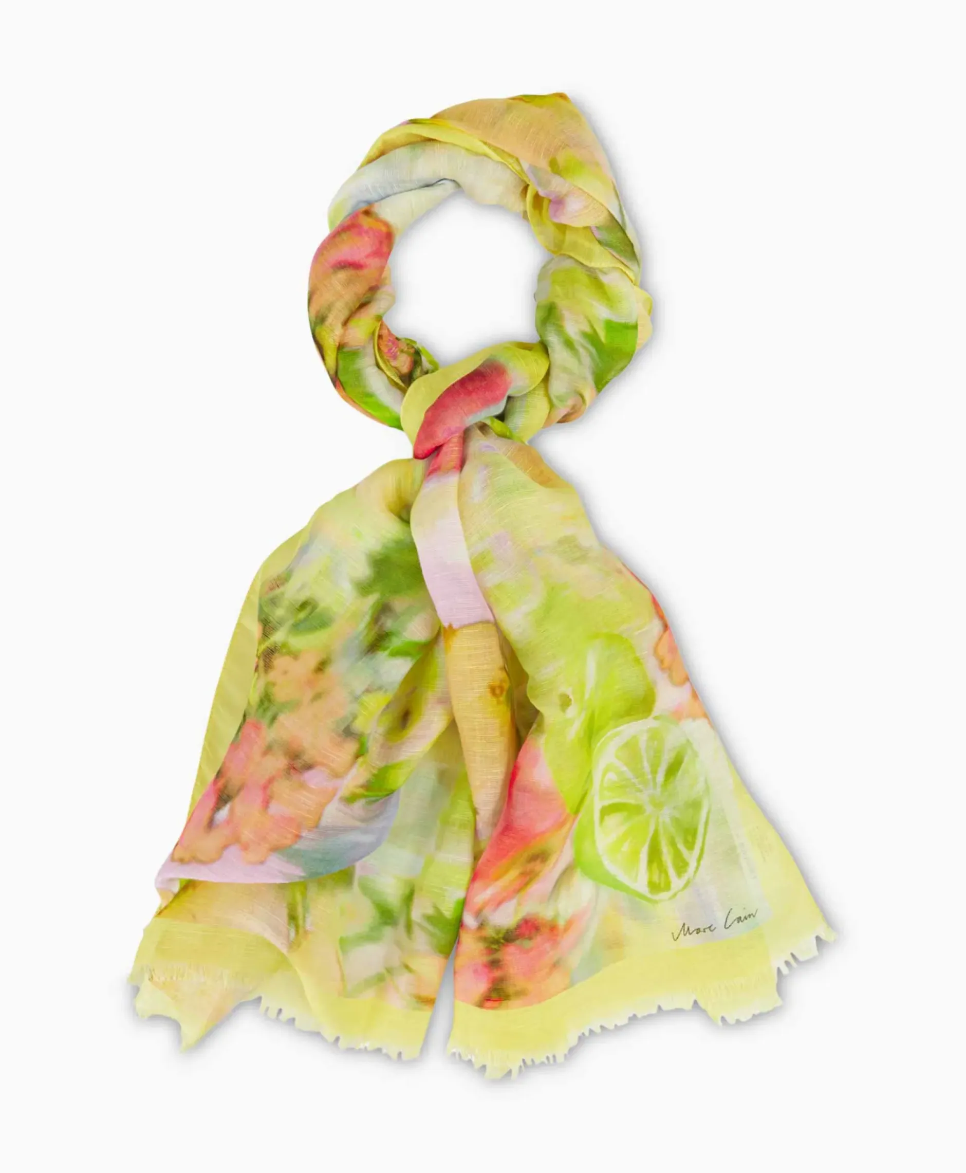 Shawl Wc B4.07 Z23 Midden Geel^Marccain Collectie