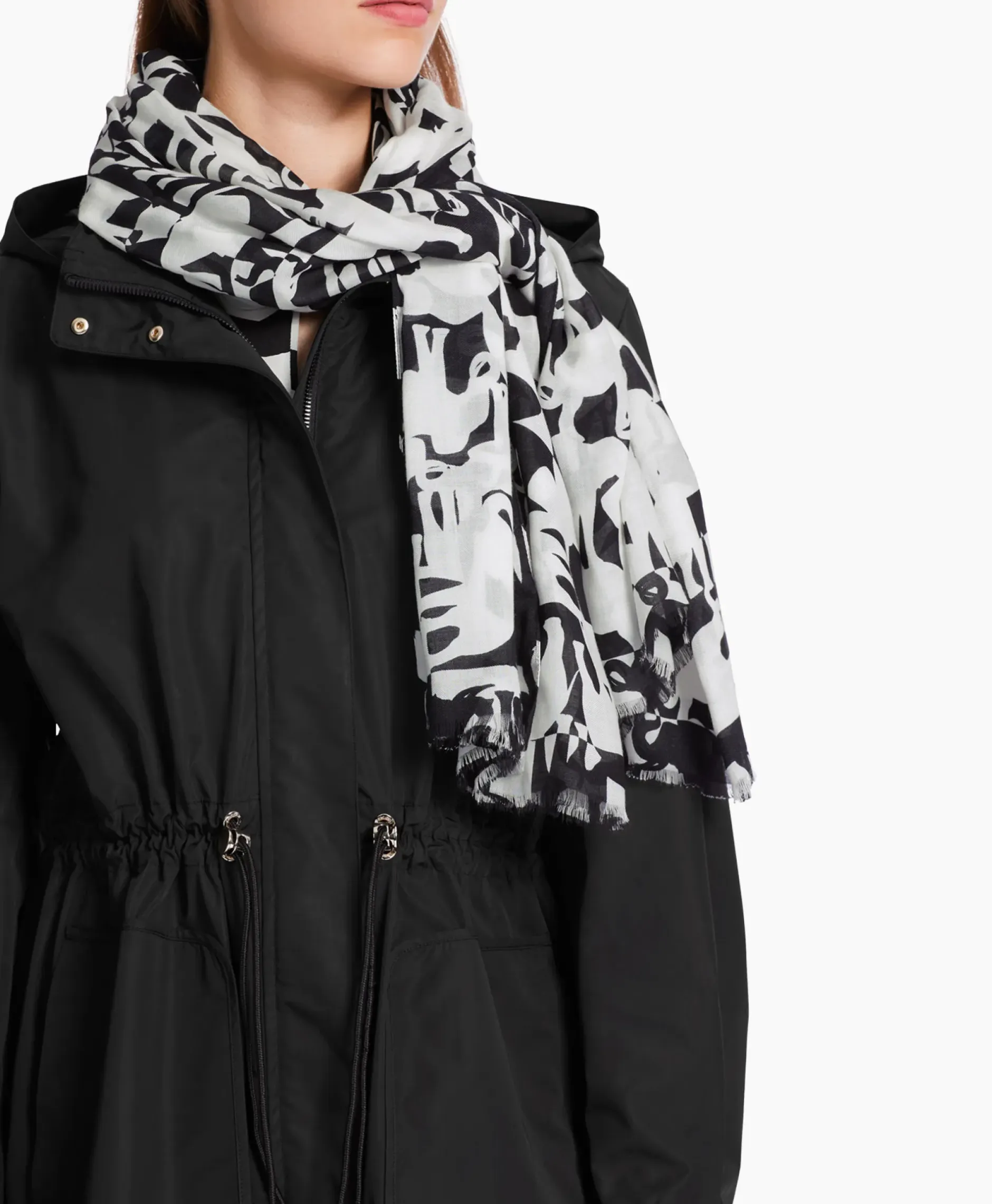 Shawl Wc B4.07 Z15 Print + 2 Kleurig^Marccain Collectie Clearance