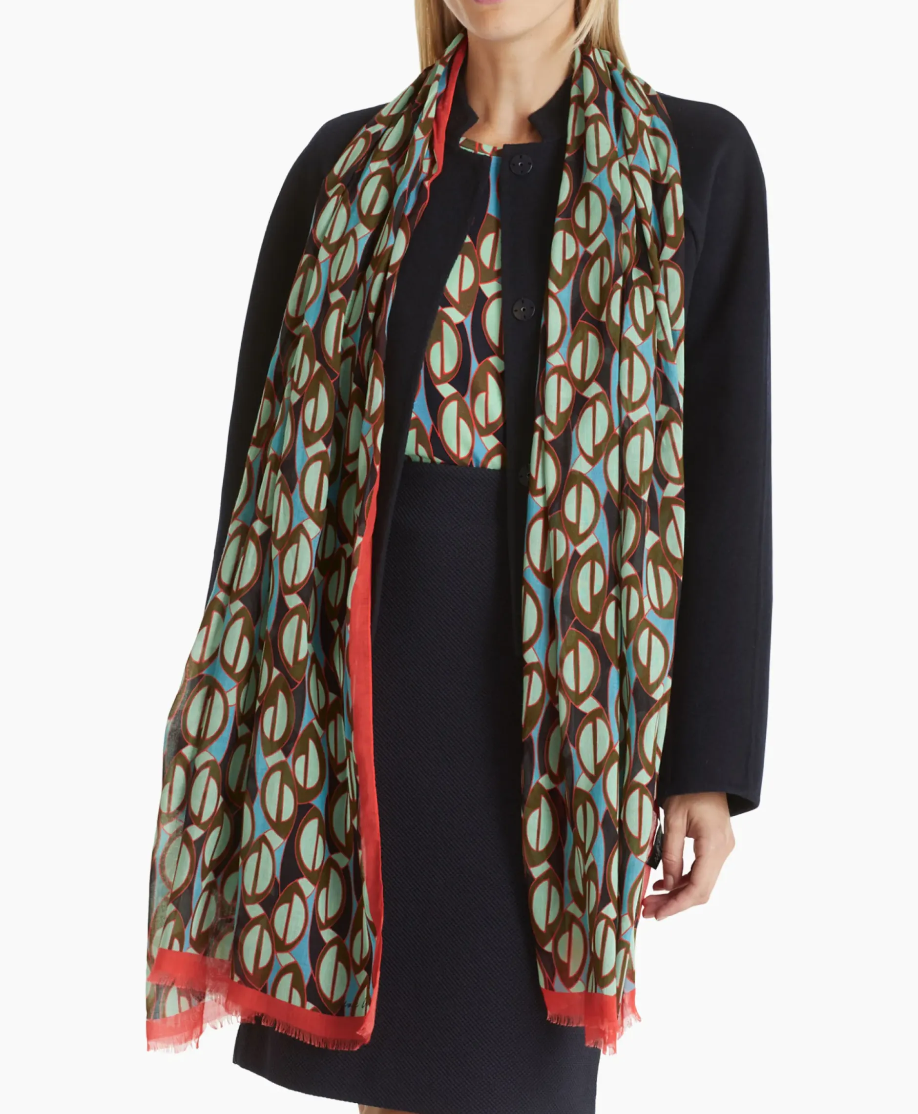 Shawl Wc B4.07 Z13 Groen^Marccain Collectie Discount