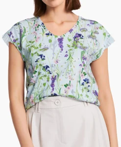 T-Shirt Wc 48.23 J19 Licht Blauw^Marccain Collectie Outlet