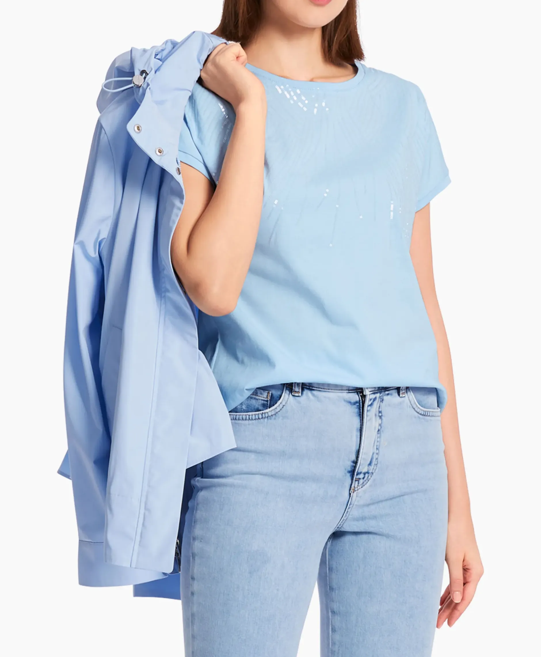 T-Shirt Wc 48.46 J36 Licht Blauw^Marccain Collectie New