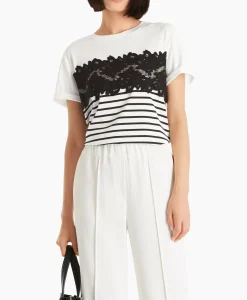 T-Shirt Wc 48.10 J16 Print + 2 Kleurig^Marccain Collectie New