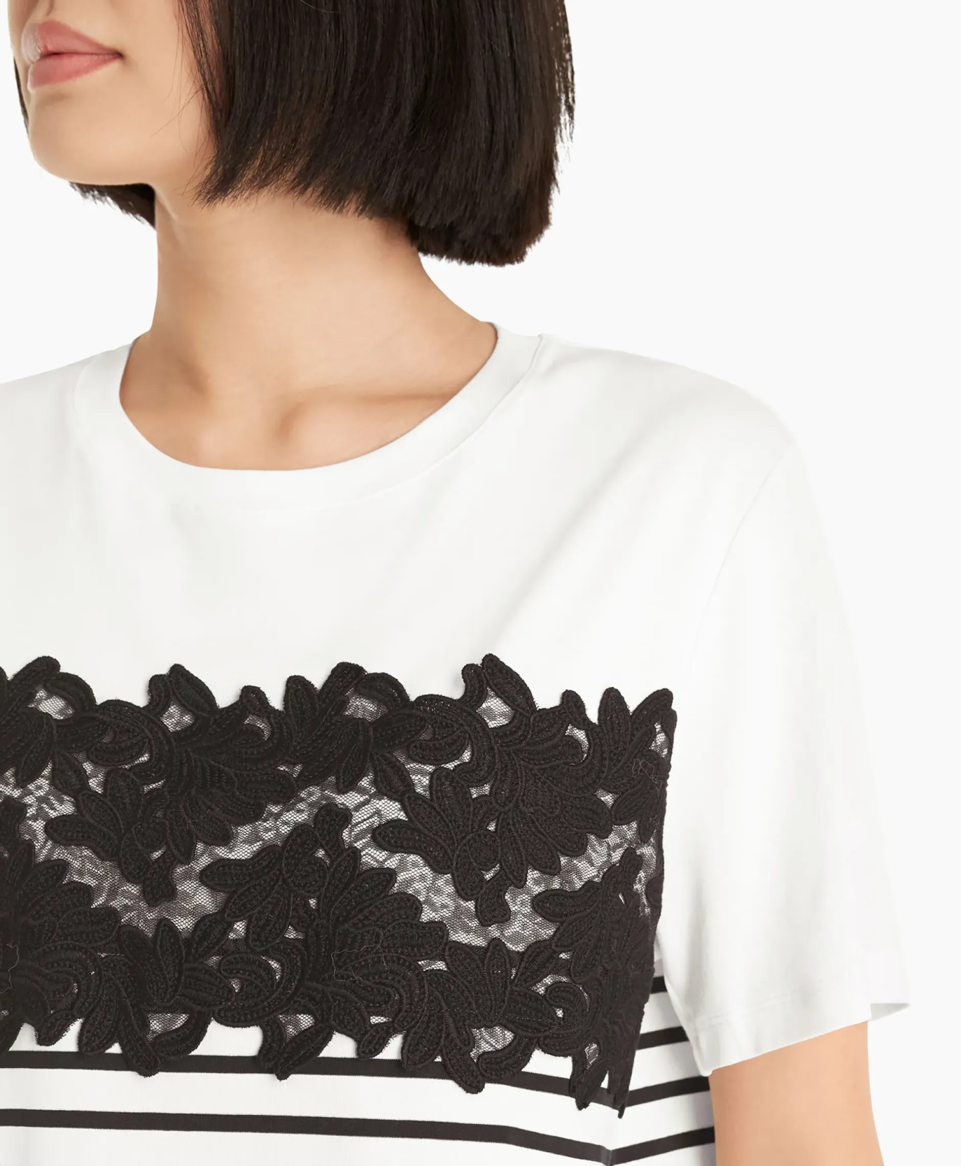 T-Shirt Wc 48.10 J16 Print + 2 Kleurig^Marccain Collectie New