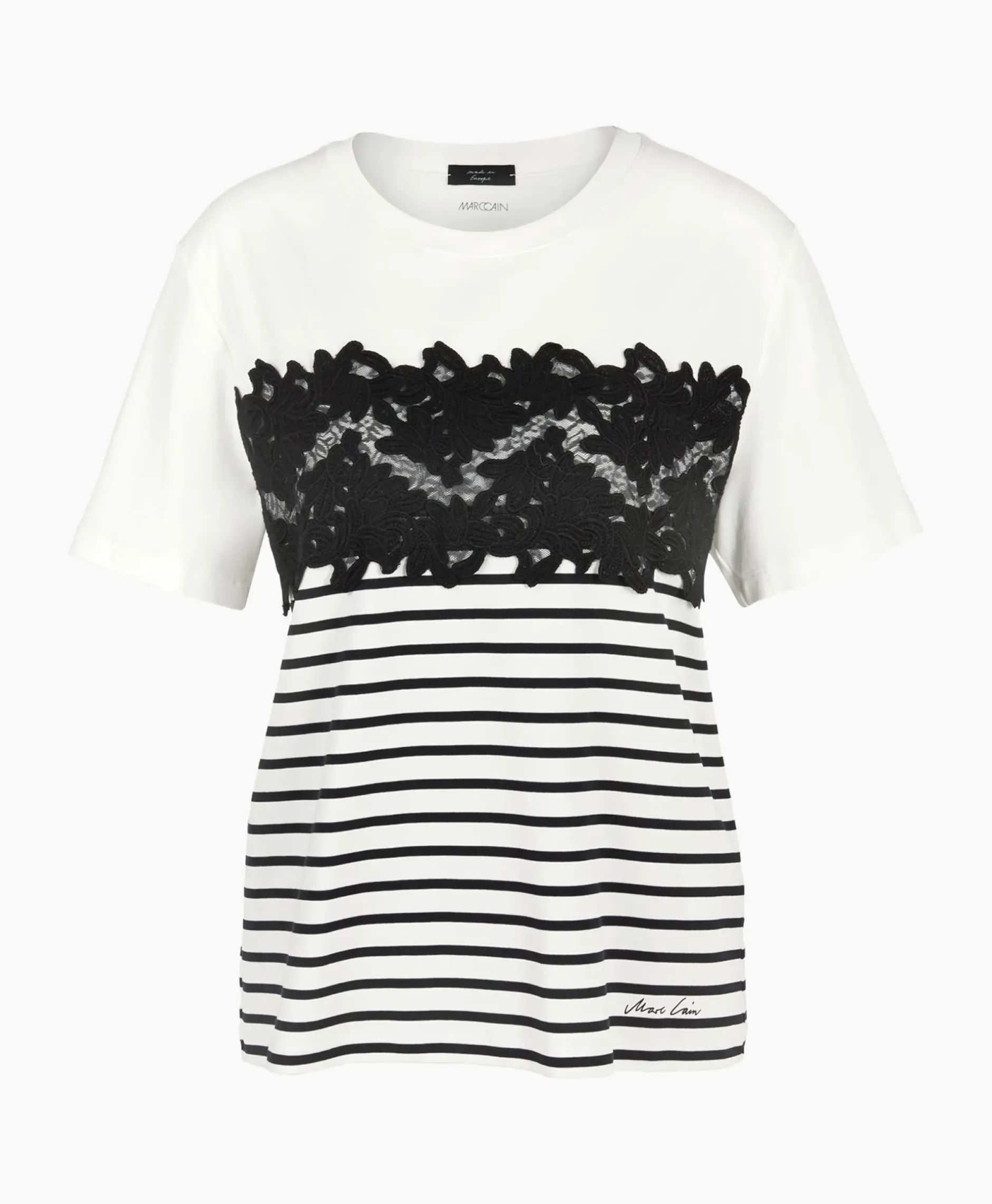 T-Shirt Wc 48.10 J16 Print + 2 Kleurig^Marccain Collectie New