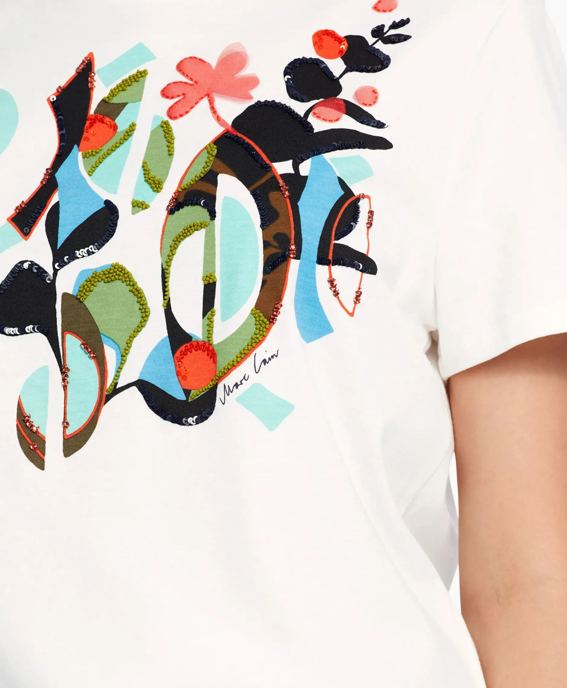 T-Shirt Wc 48.32 J06 Off White^Marccain Collectie Clearance