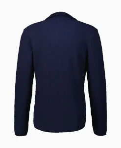 Jack Knit With Rib Details Blauw^Maurizio Baldassari Discount