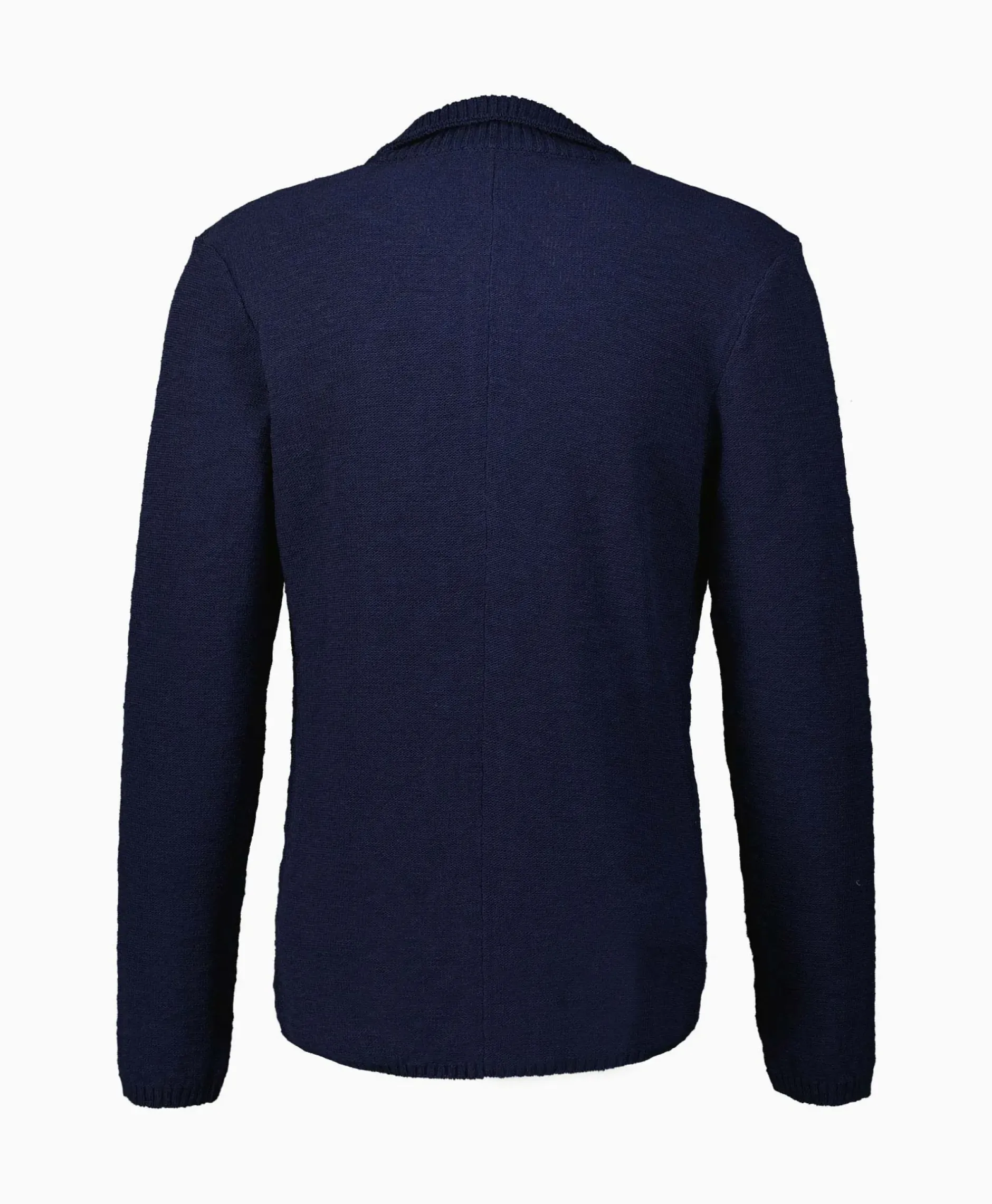 Jack Knit With Rib Details Blauw^Maurizio Baldassari Discount