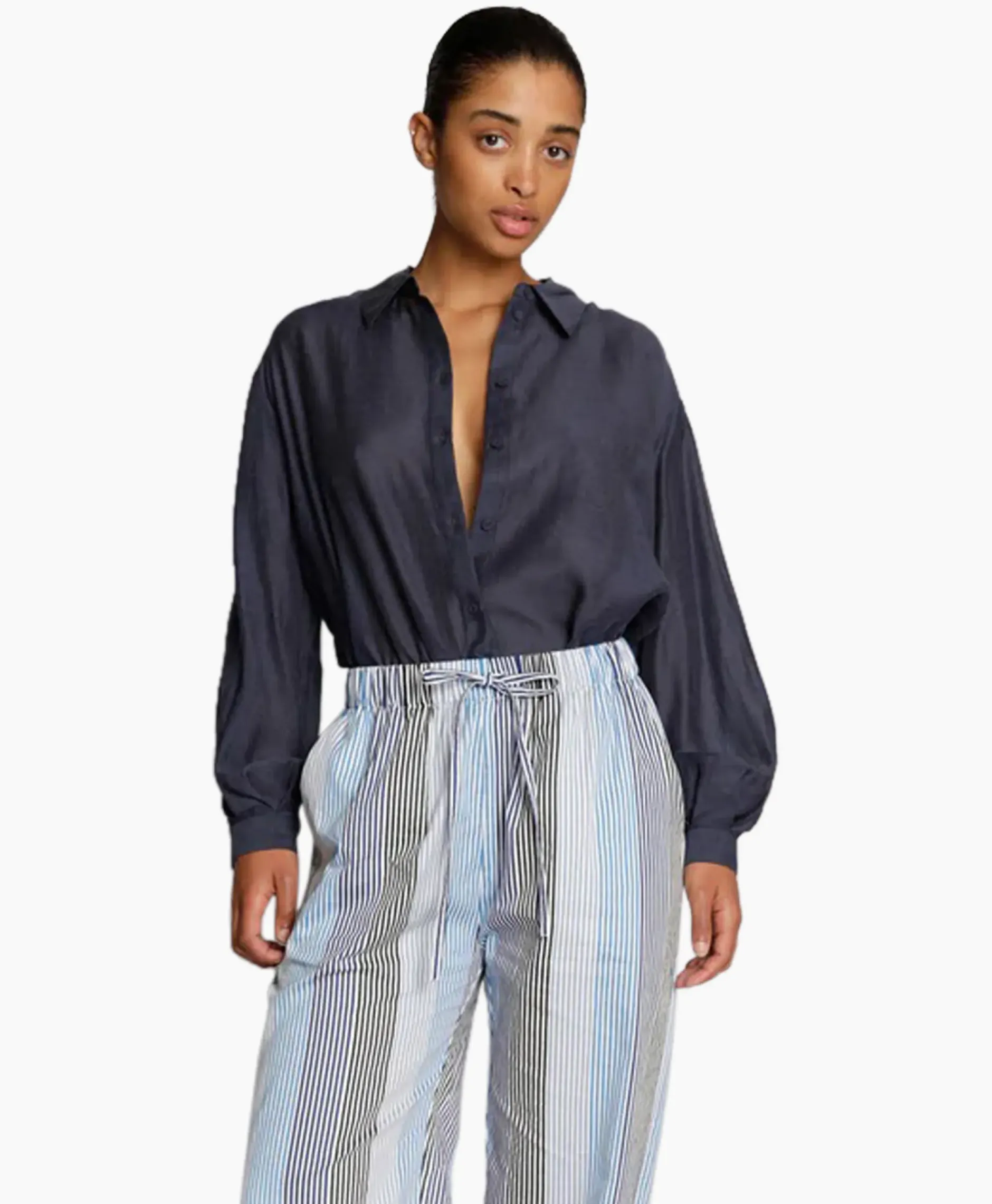 Blouse Mavender Donker Blauw^Munthe