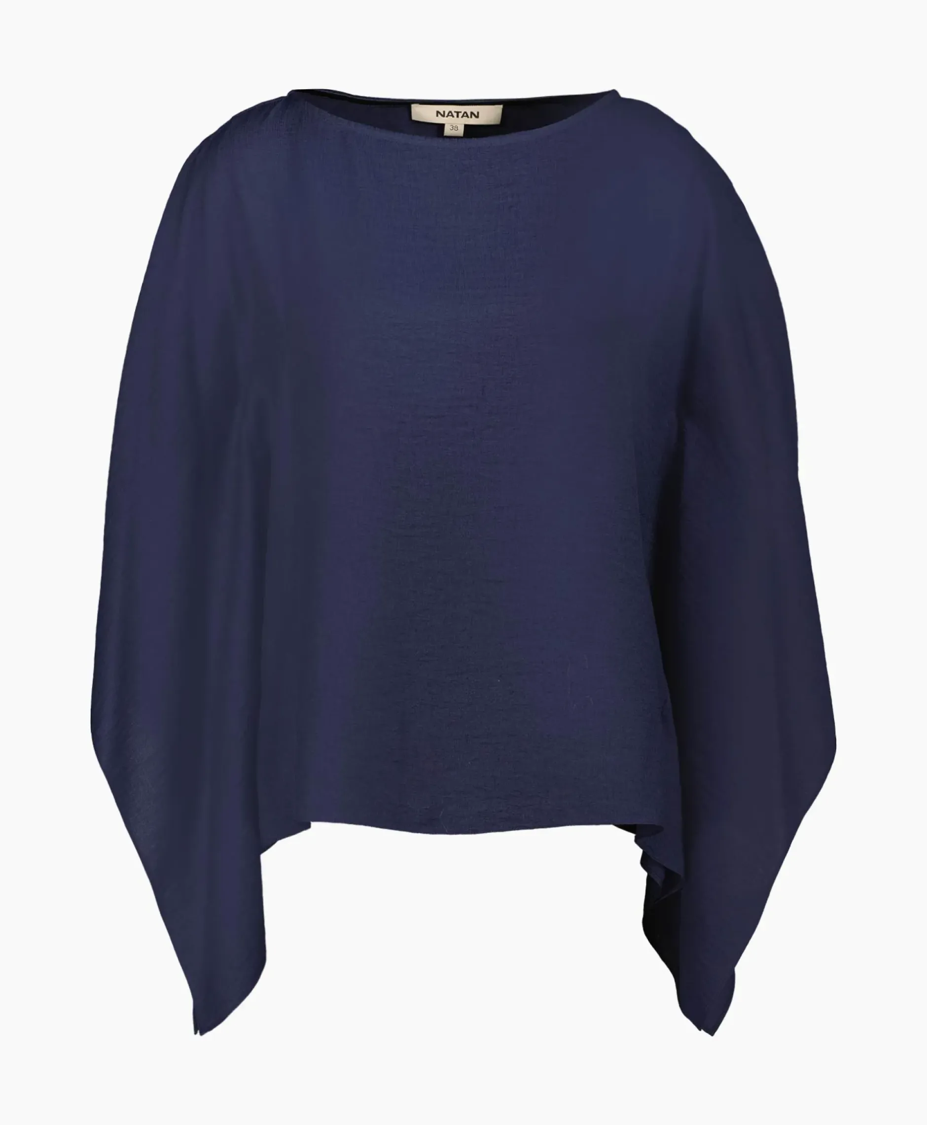 Blouse Alban-J1Tkn01 Donker Blauw^Natan