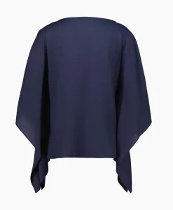 Blouse Alban-J1Tkn01 Donker Blauw^Natan