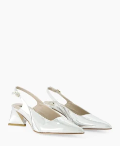 Pump Specchio Argento Zilver^Natan Schoenen Clearance