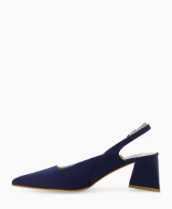 Pump Stretch Morelli 9 Blu Scuro Blauw^Natan Schoenen New