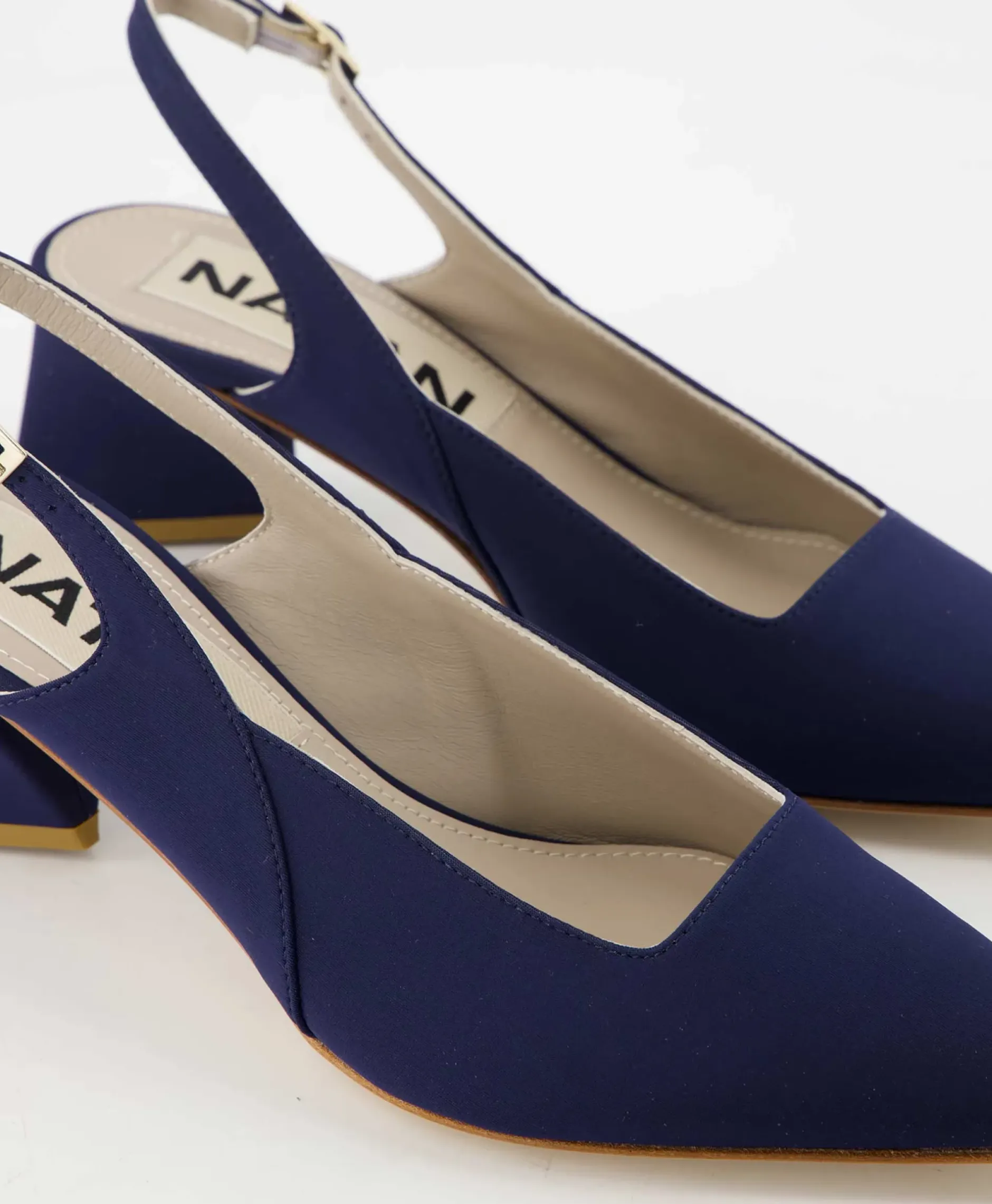 Pump Stretch Morelli 9 Blu Scuro Blauw^Natan Schoenen New