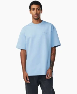 T-Shirt Nat Logo Tee Licht Blauw^Nn07 New