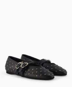Ballerina Gisele Grace Studs Zwart^Nubikk Sale