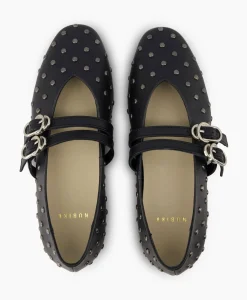 Ballerina Gisele Grace Studs Zwart^Nubikk Sale