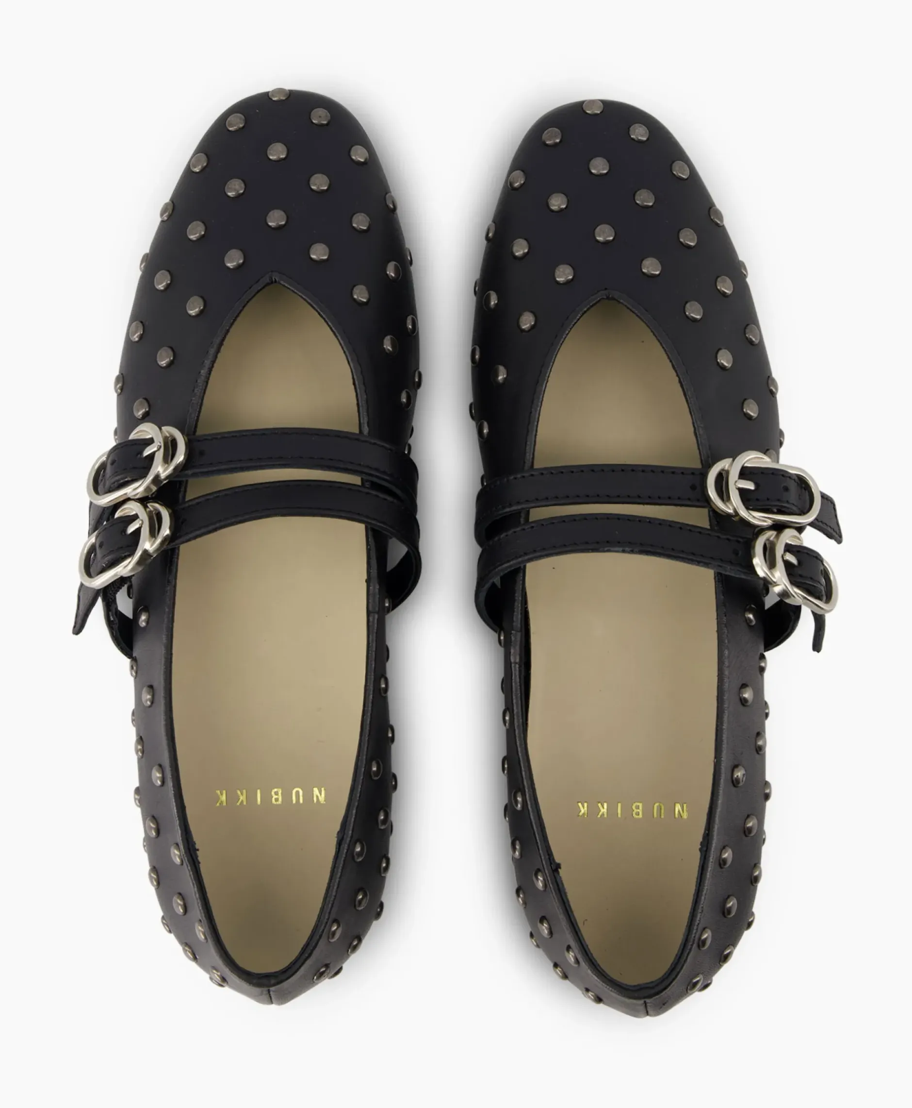 Ballerina Gisele Grace Studs Zwart^Nubikk Sale