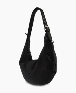 Crossbody Tas Dagmar Rivet Washed Black Zwart^Nunoo Bags Best