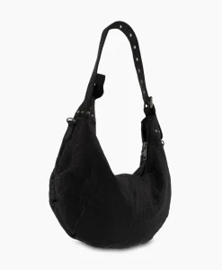 Crossbody Tas Dagmar Rivet Washed Black Zwart^Nunoo Bags Best